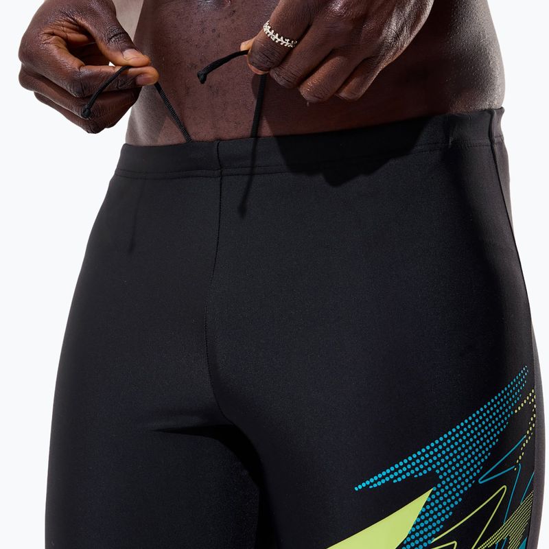 Мъжки шорти за плаж тип клин Speedo Medley Logo Jammer anthracite/hyper teal 7