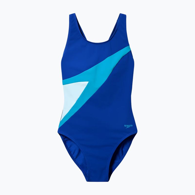 Дамски цял костюм за плуване Speedo Hyperboom Butterfly Back night watch/hyper teal 6