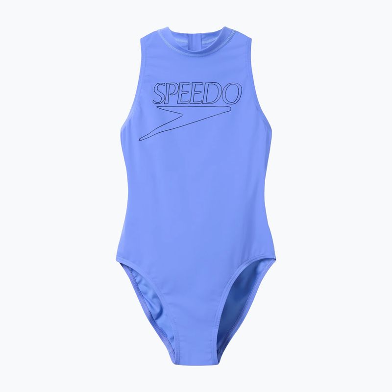 Дамски цял костюм за плуване Speedo Endurance+ Logo Hydrasuit moonlight lavender 6