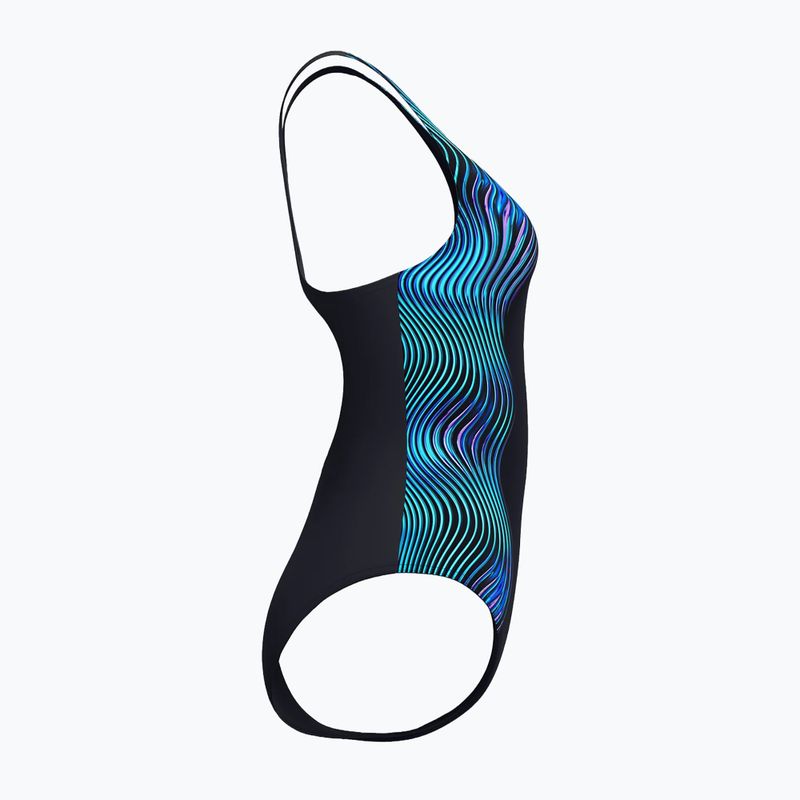 Дамски цял костюм за плуване Speedo Print Medalist anthracite 3