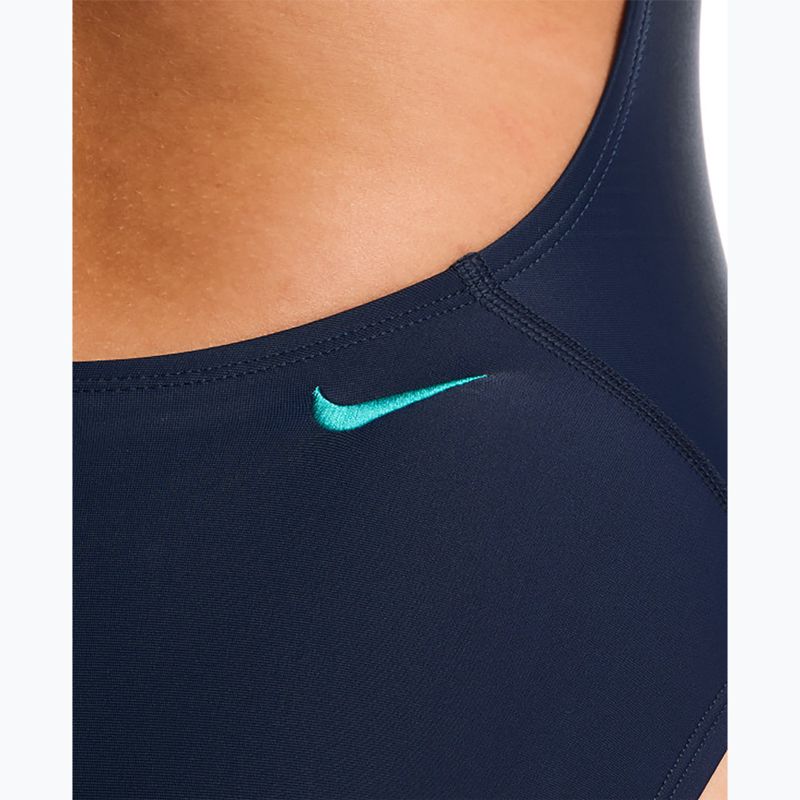 Дамски цял костюм за плуване Nike Logo Graphic energy 5