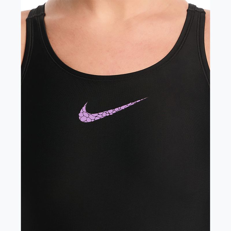 Дамски цял костюм за плуване Nike Logo Graphic bright violet 4