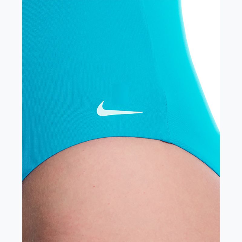 Дамски цял костюм за плуване Nike Effortless Essential V-Neck energy 5