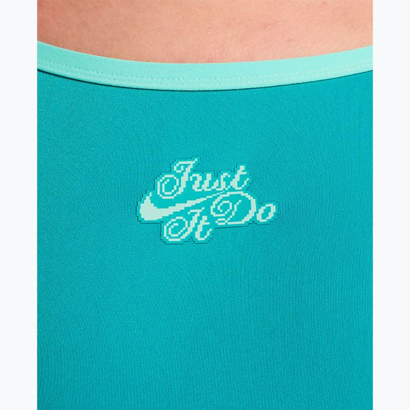Дамски цял костюм за плуване Nike Hydrastrong Logo Gra energy 4