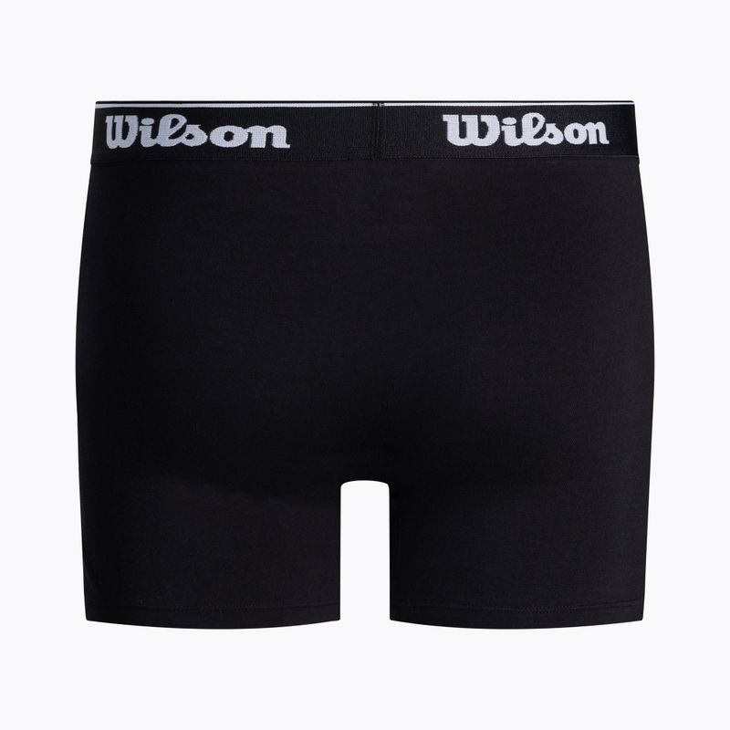 Мъжки боксерки Wilson 2 пакета черно/зелено W875V-270M 4