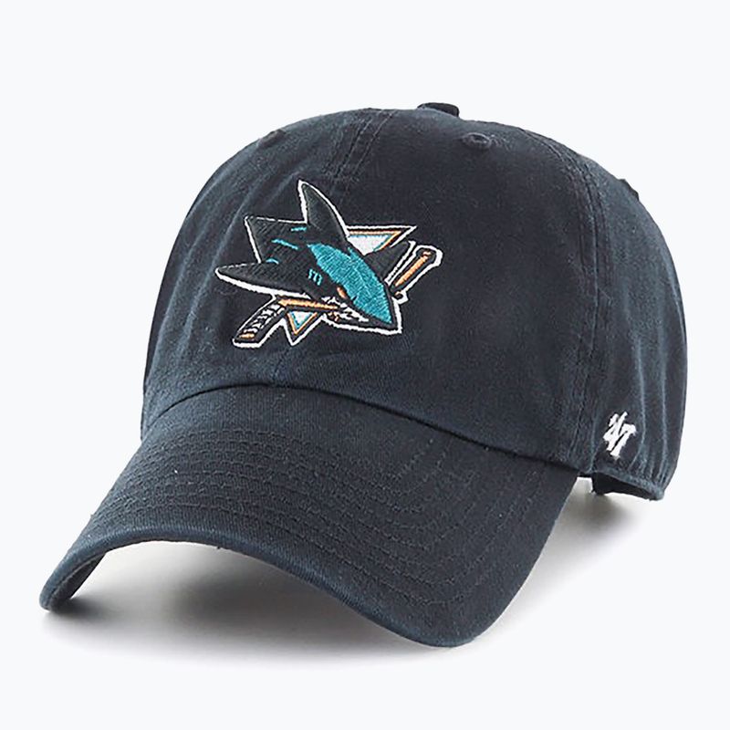 47 Марка NHL San Jose Sharks CLEAN UP бейзболна шапка черна 5