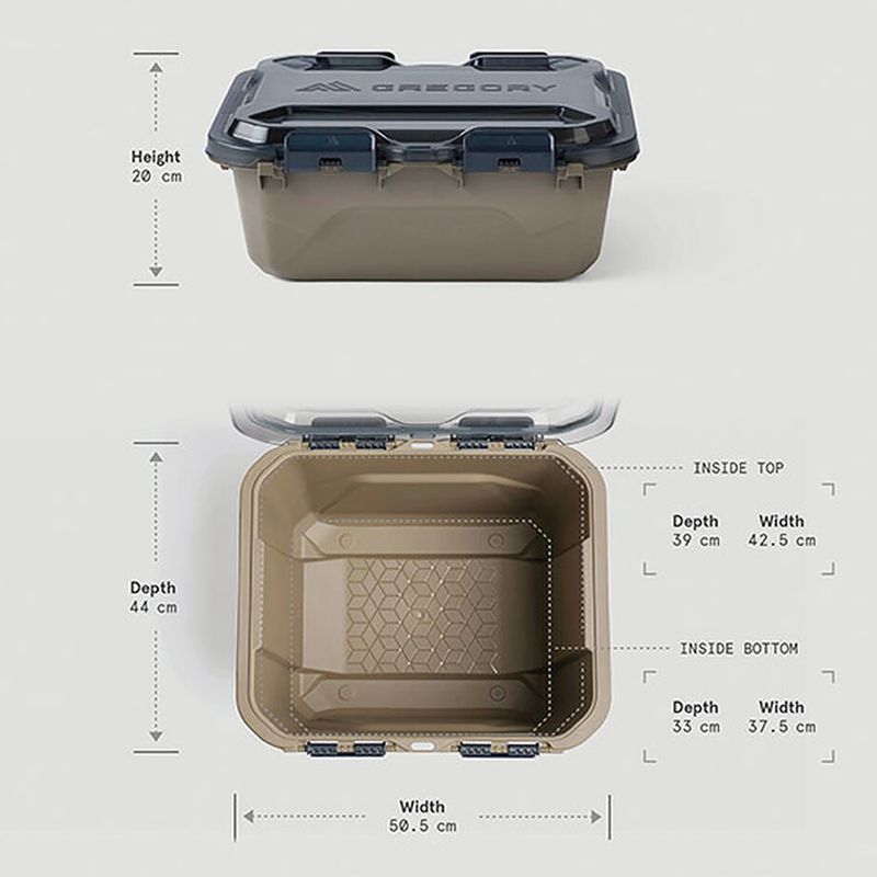 Контейнер за съхранение Gregory Alpaca Gear Box 25 л в цвят шистосиньо 3
