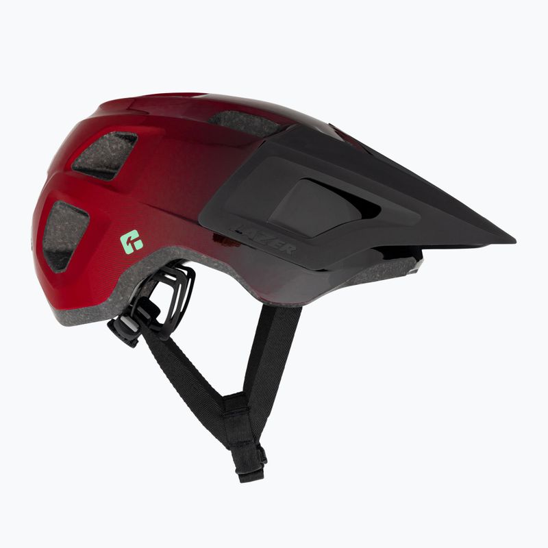 Детска велосипедна каска Lazer Finch KinetiCore metallic red 4