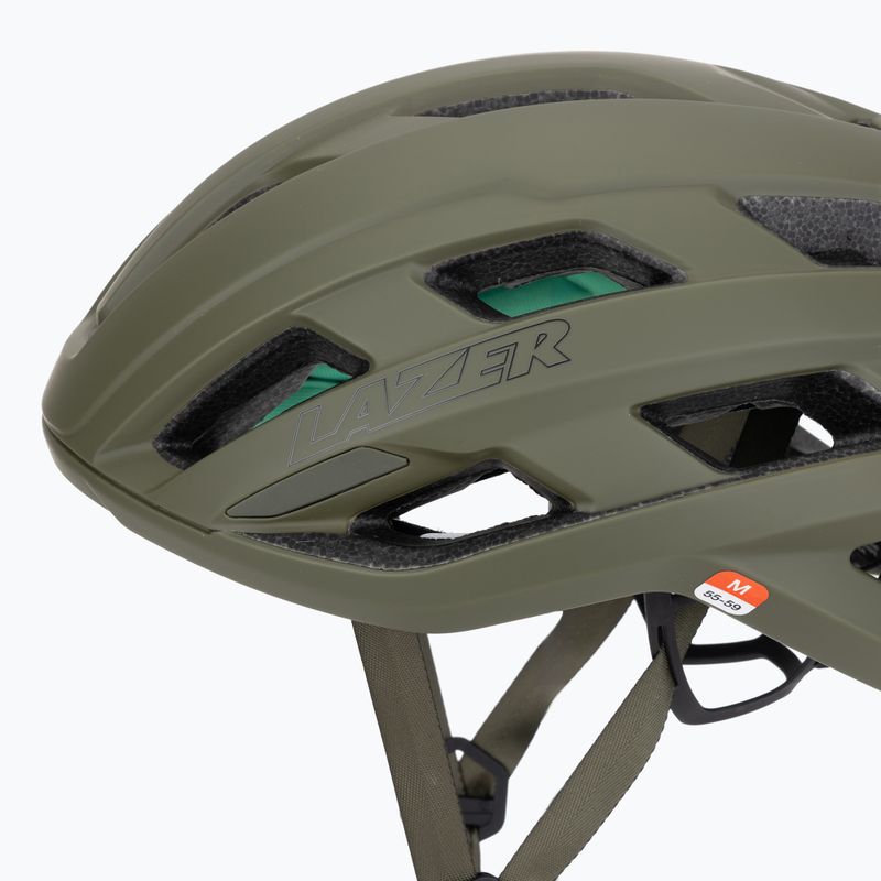 Велосипедна каска Lazer Strada KinetiCore матово борово зелено 7