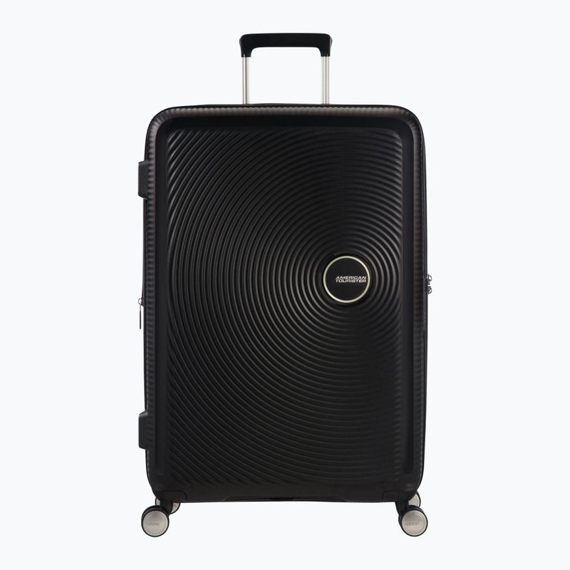 American Tourister Soundbox 81 l бас черен пътнически куфар