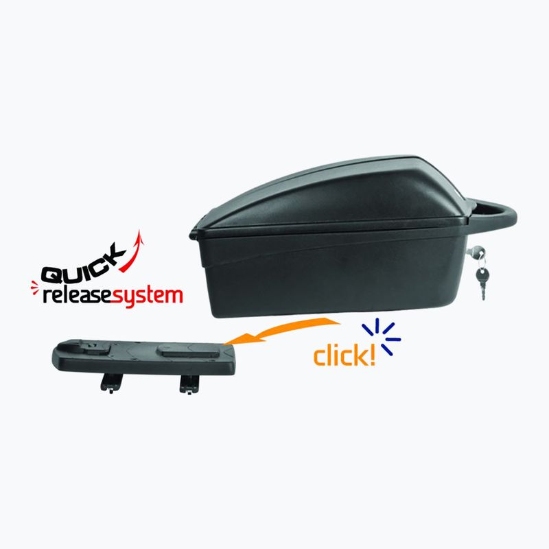 Кутия за багажник на велосипед Polisport Top Case QRS 12 l black 8