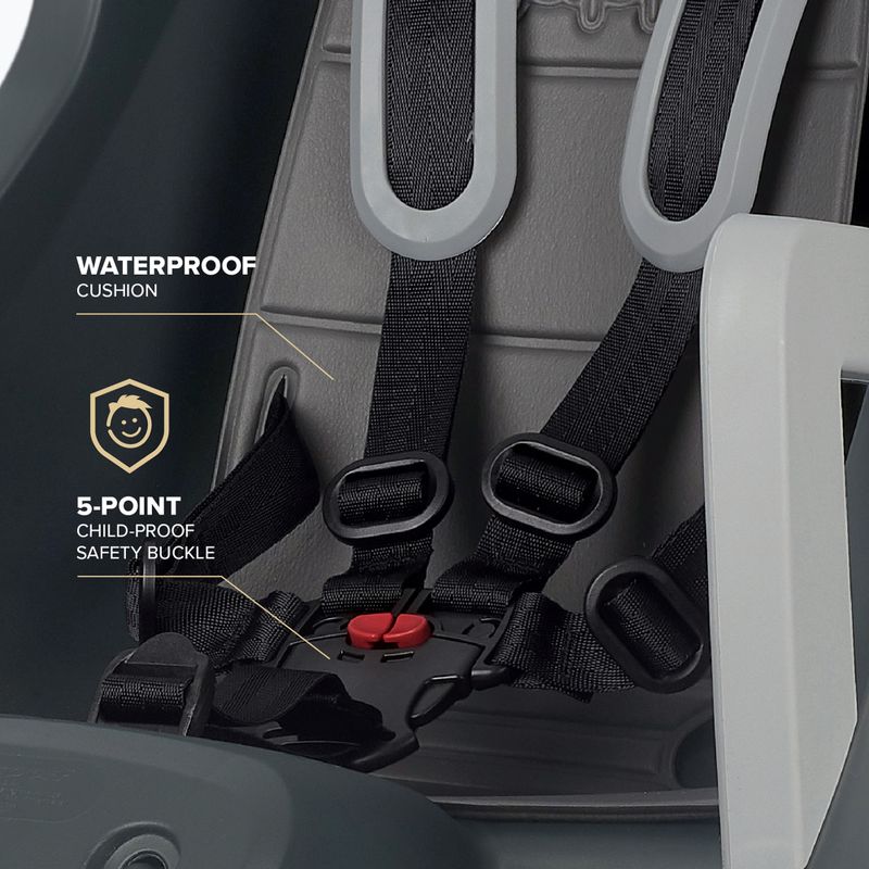 Детско столче за велосипед Polisport Guppy Maxi+ CFS dark grey/silver 8