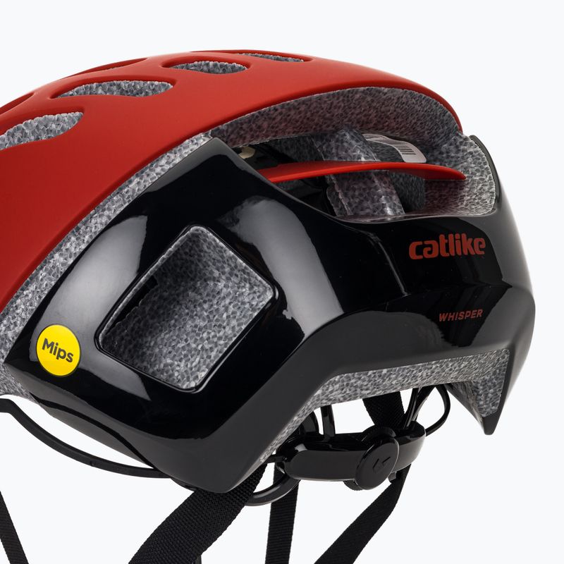 Каска за МТВ колоездене Catlike Whisper II red matte/black gloss 7