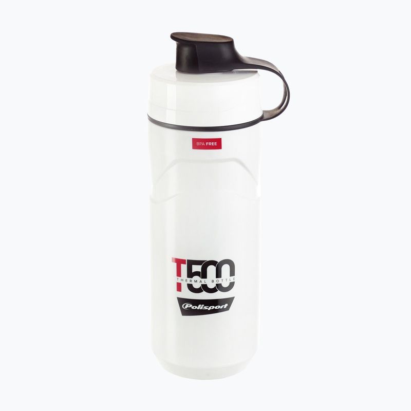 Polisport Thermal T500 велосипедна бутилка 500 ml бяла/червена