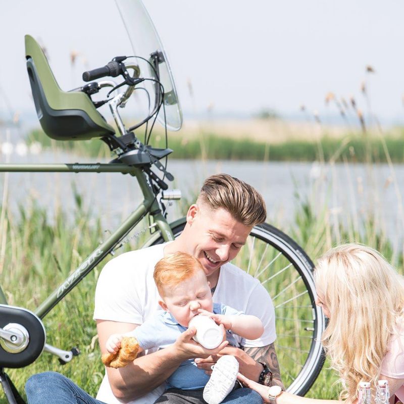 Седалка за велосипед bobike One Mini маслинено зелена 9