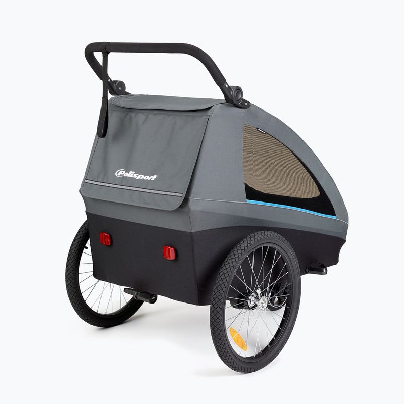 Велосипедно ремарке  Polisport Kids Trailer&Stroller black/grey 2