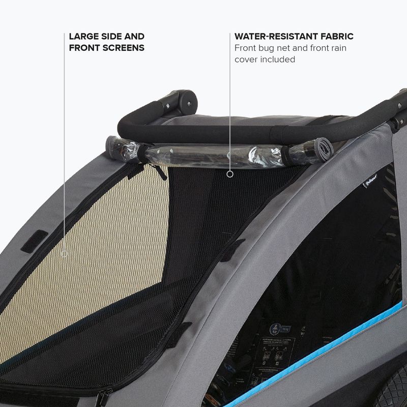 Велосипедно ремарке  Polisport Kids Trailer&Stroller black/grey 4
