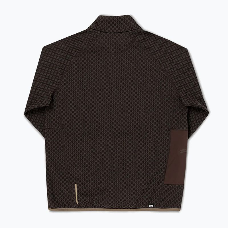 Мъжки суитшърт за бягане Ciele Athletics VLVHalfzip oak 2