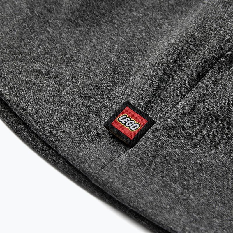 LEGO Lwagan 808 тъмно сив меланж детска зимна шапка 3