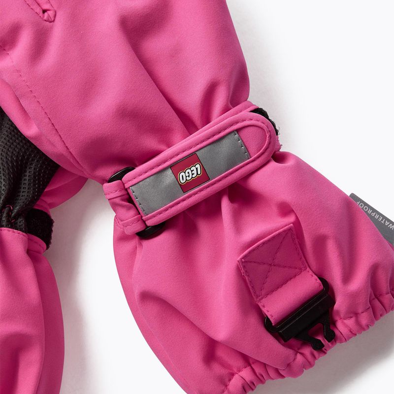 Детски ски ръкавици LEGO Lwazun 705 2023 розови 4