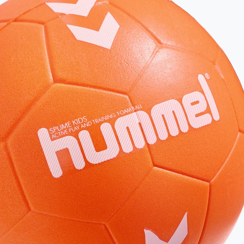 Hummel Spume Детски хандбал оранжев/бял размер 0 3