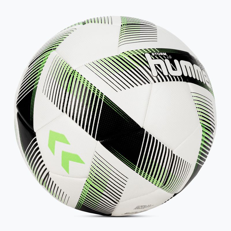 Hummel Storm 2.0 FB футбол бяло/черно/зелено размер 5 2