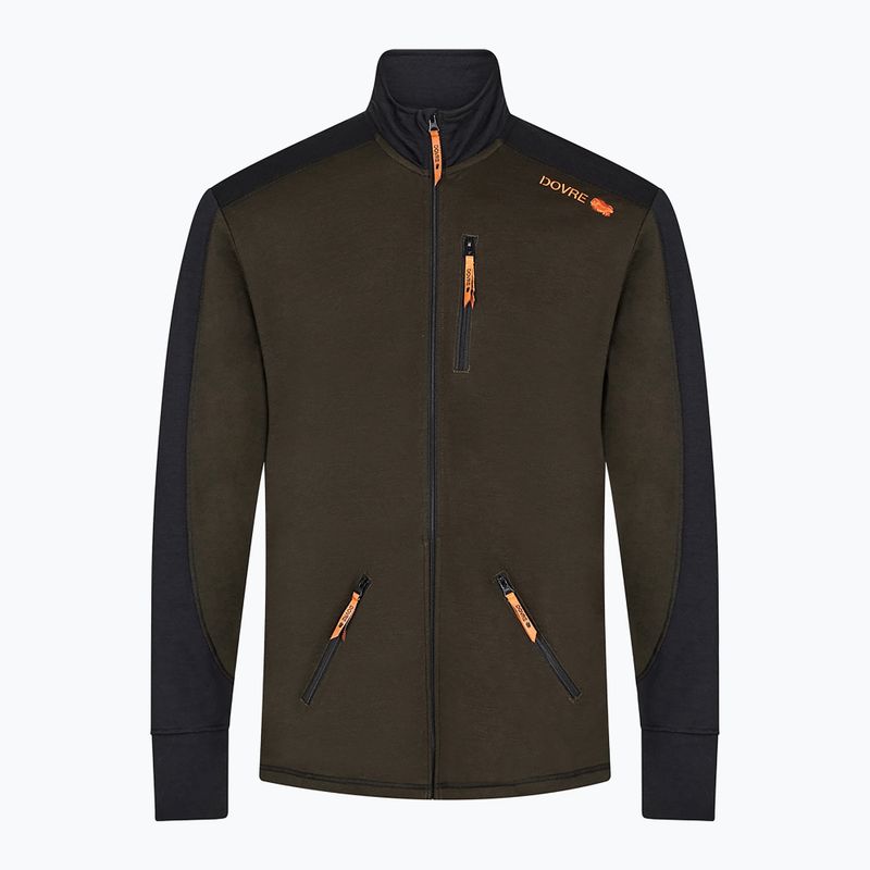 Мъжки скиорски суитшърт Dovre Midlayer Full Zip khaki 5