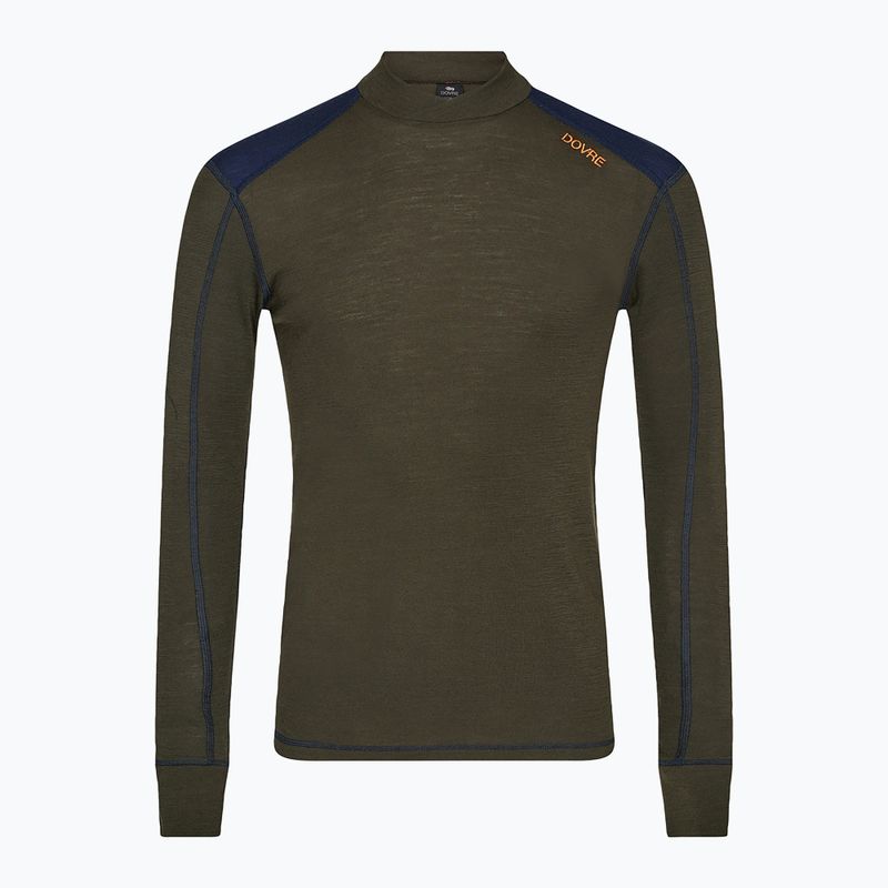 Мъжки термоактивен суитшърт Dovre Folded Collar khaki 4