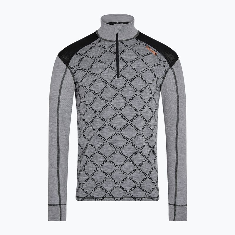 Мъжки термоактивен суитшърт Dovre Half Zip Jacquard grey 5