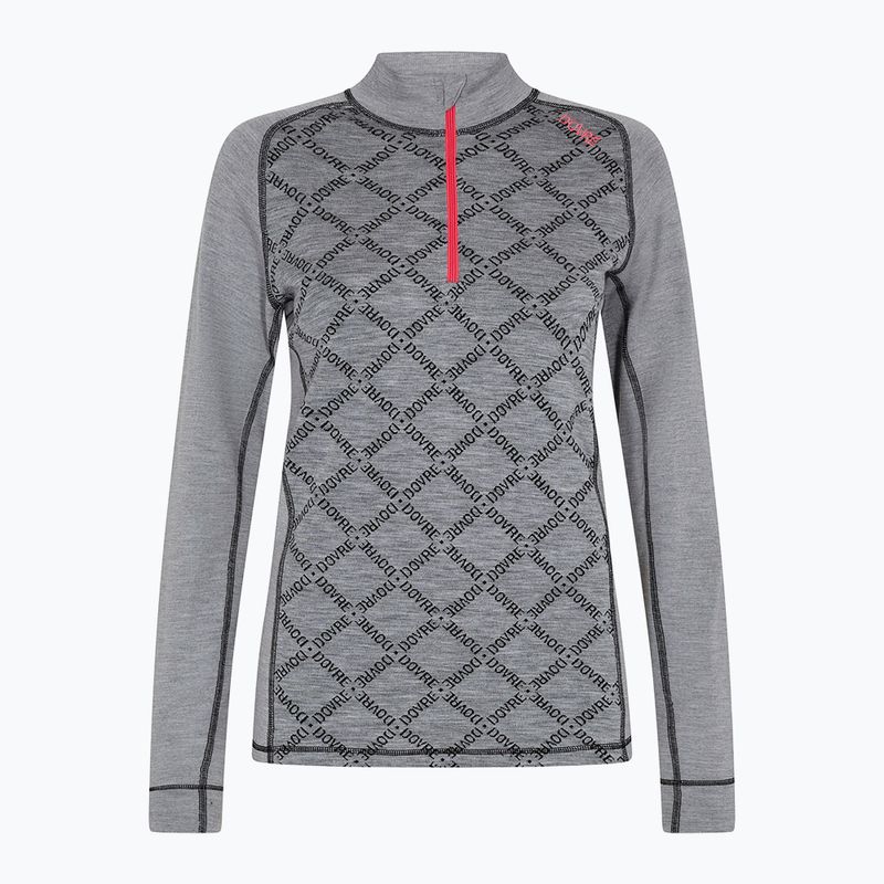 Дамски термоактивен суитшърт Dovre Half Zip Jacquard grey 5