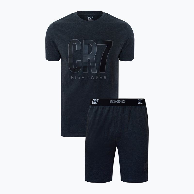 Мъжка пижама CR7 Pyjama Short dark grey melange