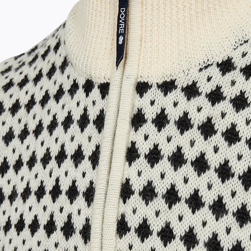 Мъжки пуловер Dovre Knitted Half Zip Pullover beige 3