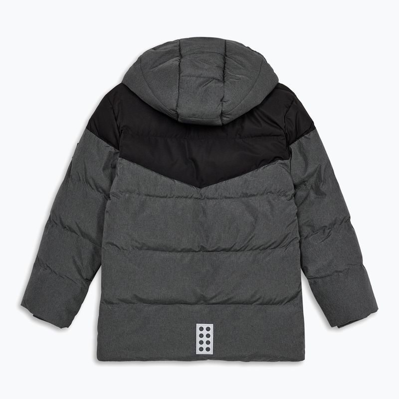Детско ватирано яке LEGO Lwjebel 733 dark grey melange 2