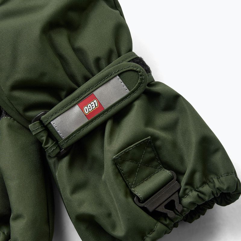 Детски скиорски ръкавици LEGO Lwatlin 700 dark green 4