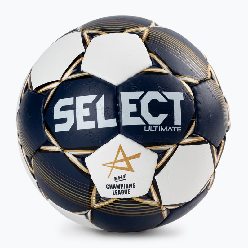 SELECT Ultimate LM v22 EHF Официален хандбал тъмно синьо и бяло SE98549 2