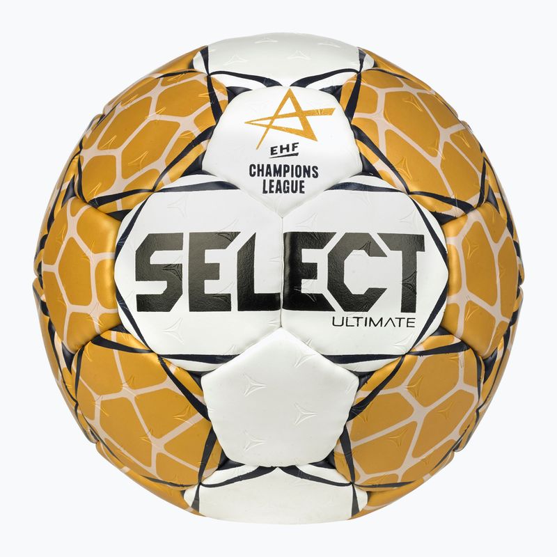 SELECT Ultimate LM v23 EHF Official бял/златен хандбален размер 3