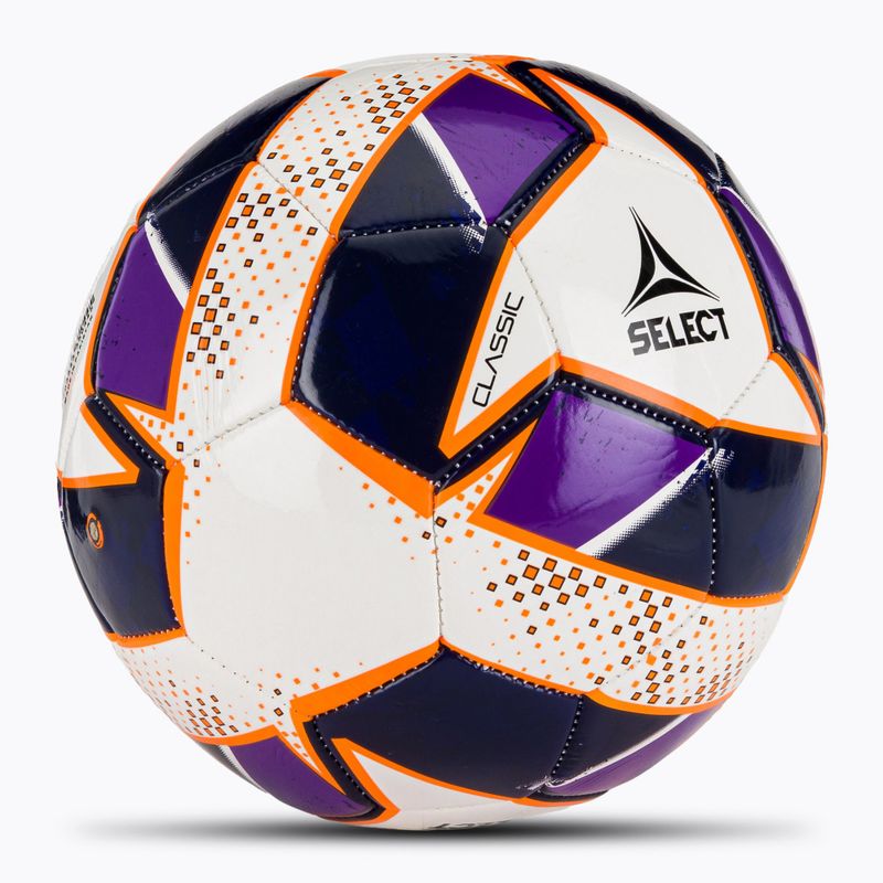 Футболна топка SELECT Classic v24 white/purple размер 5 2