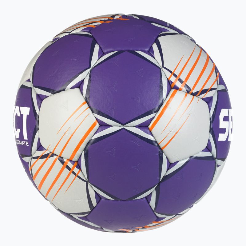 Хандбална топка SELECT Ultimate v24 Official EHF grey/purple размер 2 3
