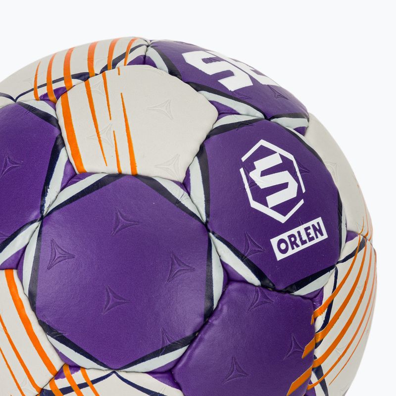 Хандбална топка SELECT Ultimate Replica Orlen Super League V24 EHF grey/purple размер 0 4