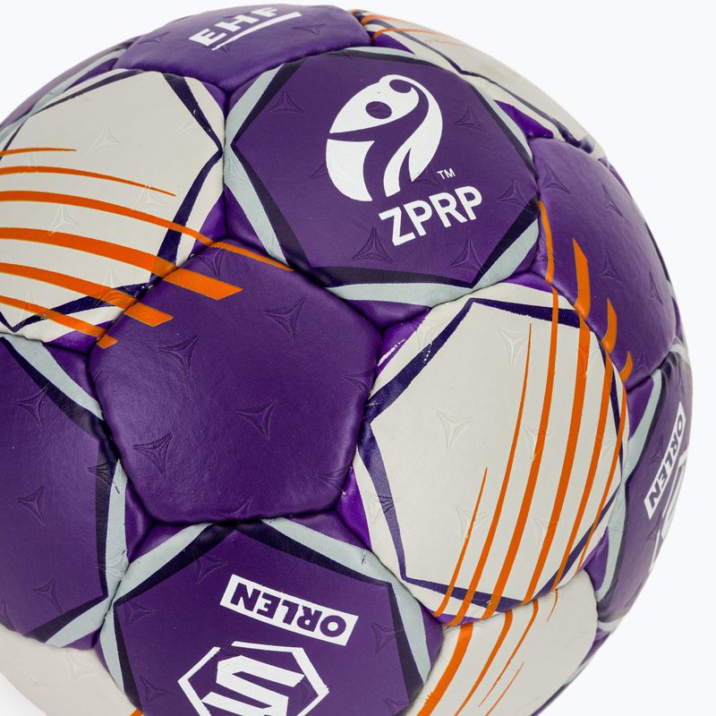 Хандбална топка SELECT Ultimate Replica Orlen Superliga v24 EHF grey/purple размер 3 3