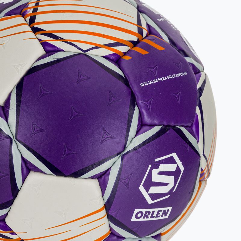 Хандбална топка SELECT Ultimate Replica Orlen Superliga v24 EHF grey/purple размер 3 4