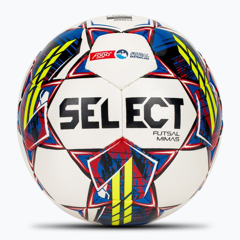 Футболна топка SELECT Futsal Mimas Fogo Ekstraklasa FIFA white/yellow размер 4