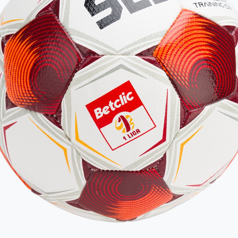 Футболна топка SELECT Brillant Training Betclic v25 white/red размер 4 3