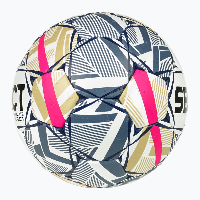 Топка за хандбал SELECT Ultimate EHF Champios League LM V26 Replica rozmiar 1 white/red 3