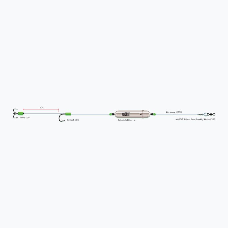 Съставен от MADCAT Adjusta Basic River Rig transparentny 56659