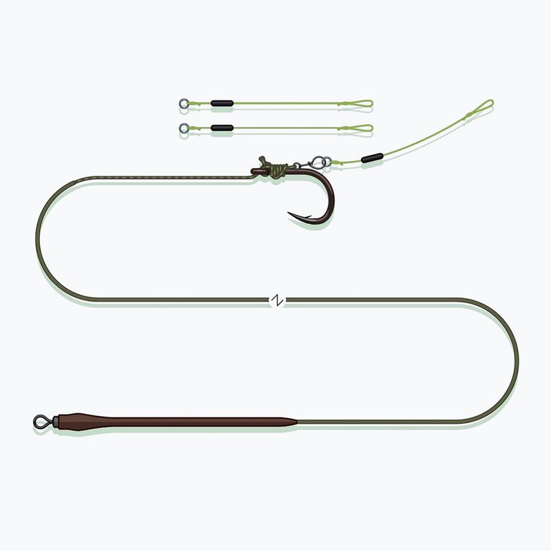 MADCAT Quick Change Pellet Rig лидер за сом