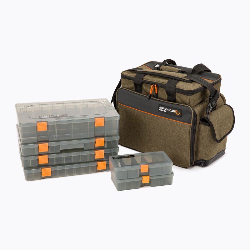 Savage Gear Specialist Lure Bag 6 кутии кафяво 74236 13
