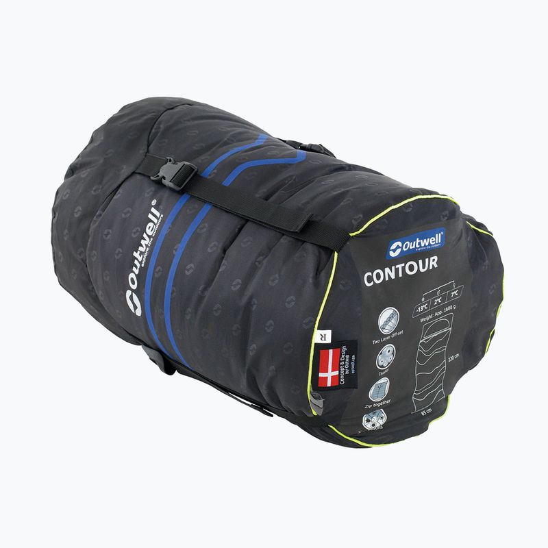 Спален чувал Outwell Contour лилав 230364 15
