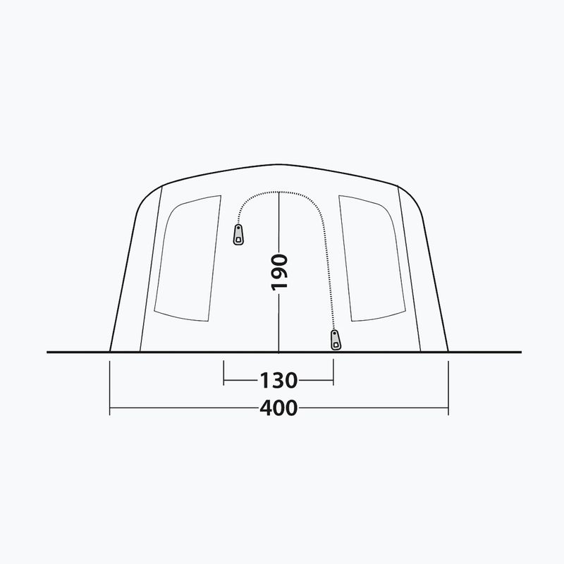Палатка за къмпинг 6-местна Outwell Sacramento 6 Air blue 8