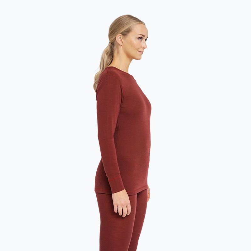 Дамски термоактивен суитшърт Dovre Wool burgundy 2
